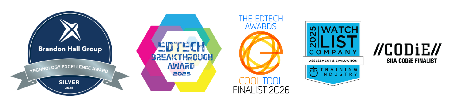 Industry award recognizing Shift iQ for innovation in skills assessment and professional development